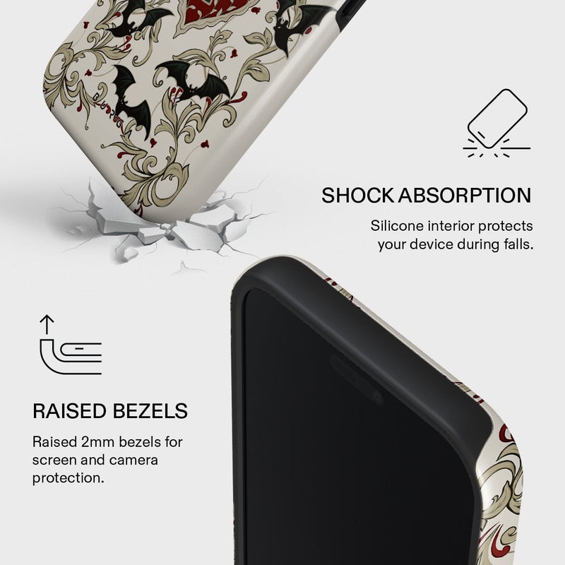 بورجا جراب بورجا لهاتف آيفون  برو بحماية ممتازة، طبقة مزدوجة صلبة + سيليكون، مقاوم للخدش والصدمات - Image 4